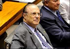 O deputado Paulo Maluf, durante sessão plenária - Valter Campanato/ABr